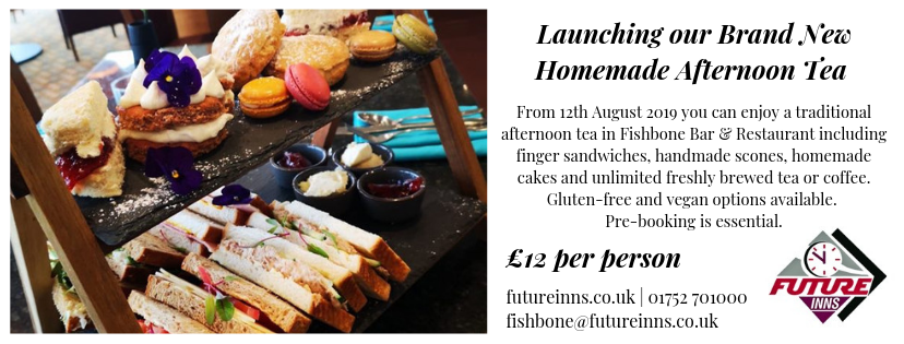 Under 12’s can also enjoy a Afternoon Tea for free with a paying adult this summer in Fishbone Bar & Restaurant