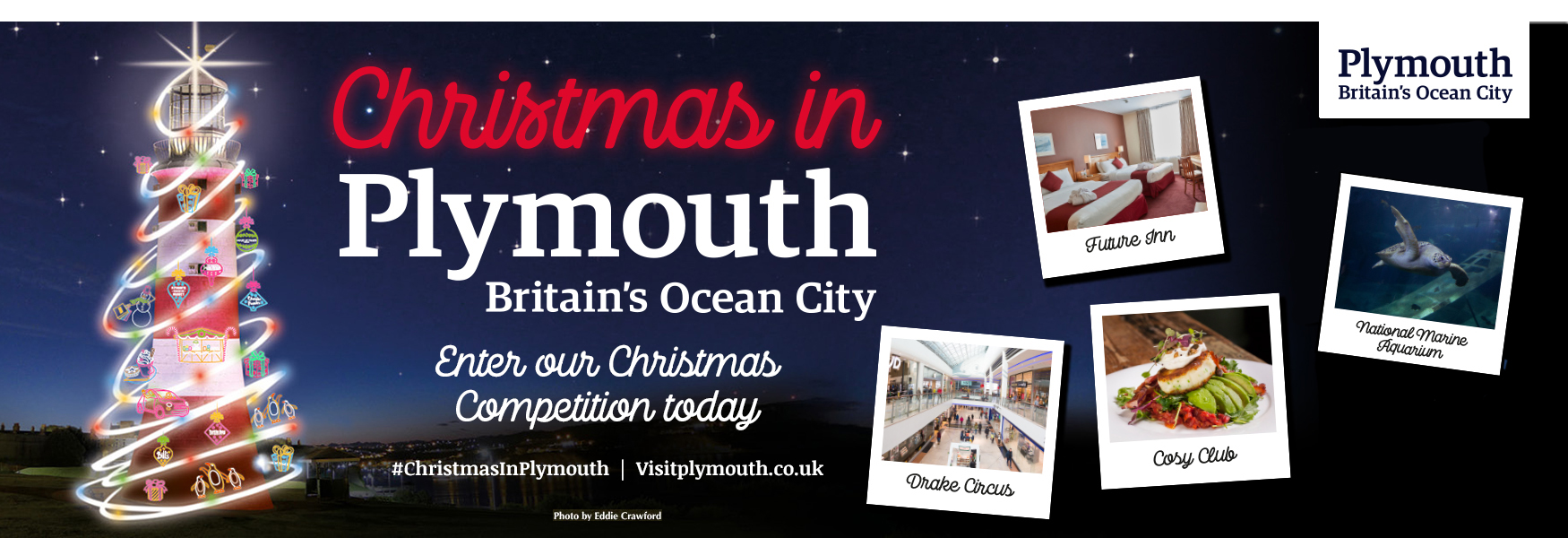 Christmas In Plymouth: Win a Family Break with Visit Plymouth   Plymouth is the perfect place to visit for a family break this Christmas. With a whole host of all-weather attractions, exciting local events, Christmas markets and shopping experiences, stunning outdoor spaces and the waterfront, there is something for family members of all ages to enjoy!